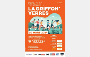 TRAIL LA GRIFFON'YERRES => Inscriptions OUVERTES